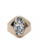 Original Vintage 14K Rose Gold Zircon Ring Vintage Jewlery vrc077r